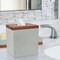 Boutique Tissue Box Cover | Marble Square Facial Tissue Box Holder for Bathroom Vanity Countertops | Stone Finish